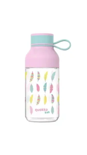 Quokka Ice Kids with strap 430ml Feathers / Láhev na vodu / poutko / tritan (8412497401536)