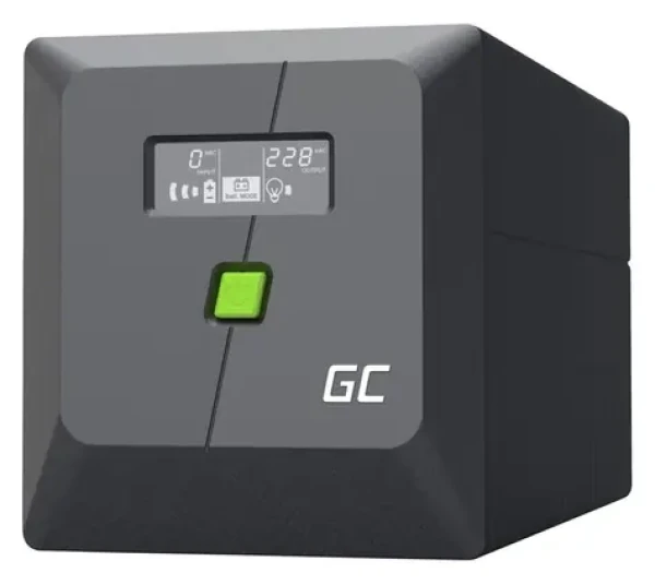 Green Cell UPS 1000VA 600W / Záložní zdroj / Line-Interactive / Tower / 4x výstup / 2x 12V/7Ah / USB (UPSLM600)