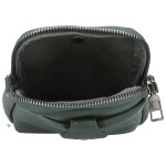 Trendy dámská koženková crossbody kapsa Asirys, tmavě zelená