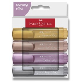 Faber-Castell Textliner 46 metalické zvýrazňovače sada 4 ks
