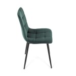 Jídelní židle, zelená, sametová látka, CT-281 GRN4