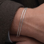 Pánský náramek Osvaldo - ocelový řetízek, chirurgická ocel, Stříbrná 15 cm + 2 cm (prodloužení)