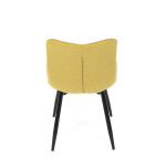 Jídelní židle, žlutá, látka, HC-462 YEL2