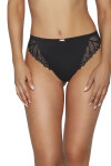 Dámské brazilky 2104/b Yasemin black - AVA černá 3XL