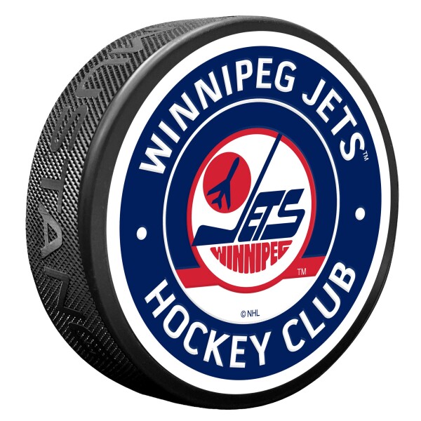 Mustang Puk Winnipeg Jets NHL Vintage Striped Textured