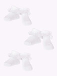 Dívčí ponožky s volánky 3Pack SKA-0119G-010J-002 bílé - Yoclub 5-6 cm
