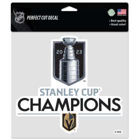 Fanatics Samolepka Vegas Golden Knights 2023 Stanley Cup Champions 8'' x 8'' Perfect Cut Decal% 1 ks