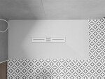MEXEN/S - Toro obdélníková sprchová vanička SMC 180 x 90, bílá, mřížka bílá 43109018-W