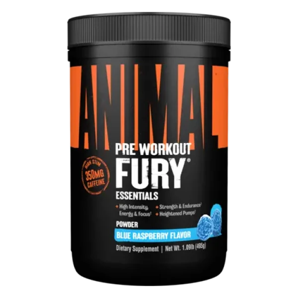 Animal Fury - Universal Nutrition (modrá malina, 495 g) (41200-3-490g-blueraspberry)
