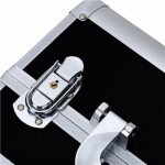 Aptel Kosmetický kufřík 35x25x31cm stříbrno-černý CA34B