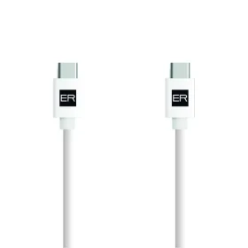 ER POWER kabel USB-C/USB-C 3A bílý / Kabel / USB 2.0 / 2 m / 60 W (ERPWCC3A200-WH)