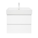 Koupelnová skříňka s umyvadlem SAT B-Way 59x50x45 cm bílá lesklá BWAY260WU2BBI BWAY260WU2BBI