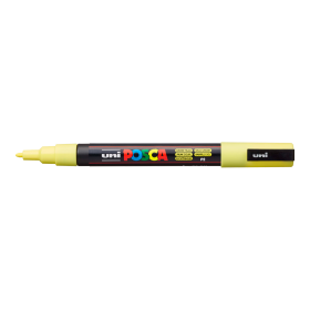 Posca popisovač PC-3M, mm, pastelově žlutá
