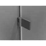 MEXEN/S - Lunar-B sprchové dveře křídlové levé 65 cm, transparent, grafit metal 832-065-000-95-00-L