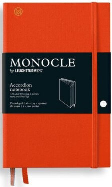 Zápisník Mandarin, Wallet/Accordion, Paperback B6+, 192l, tečkovaný