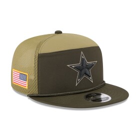 New Era Pánská kšiltovka Dallas Cowboys NFL 2025 Salute to Service 9FIFTY Split Panel Trucker Snapback