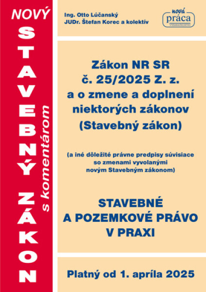Nový stavebný zákon s komentárom