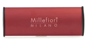 Millefiori Vanilla Wood červená / Osvěžovač vzduchu do auta / vůně vanilka a dřevo (18CARRD)