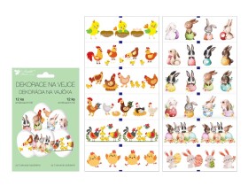 Anděl Anděl, velikonoční obtisky/košilky na vajíčka, mláďátka, mix motivů