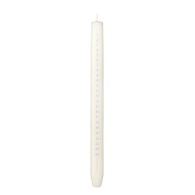 Ester & erik Adventní svíčka Cylindrical 28 cm – 06 Ivory, bílá barva, vosk