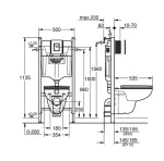 GROHE - Solido Set předstěnové instalace, klozetu Bau Ceramic a sedátka softclose, tlačítko Even, chrom 112954SH00