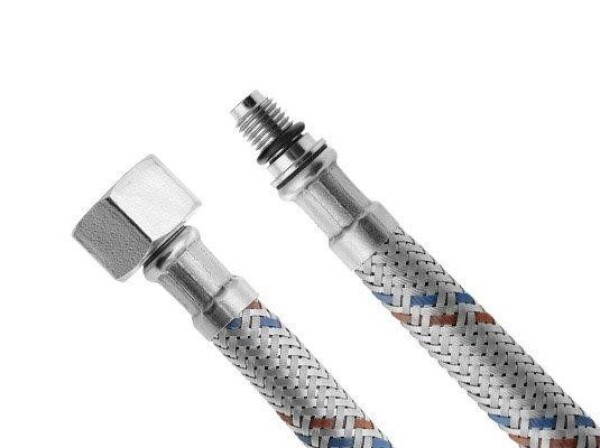 AQUALINE - Flexibilní nerezová hadice M8x3/8", 40cm 44454