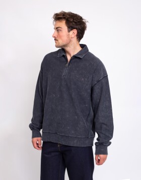 Carhartt WIP Lambert Polo Sweat Black moon M