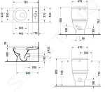 DURAVIT - Starck 3 WC mísa kombi Big Toilet, s WonderGliss, bílá 21040900001