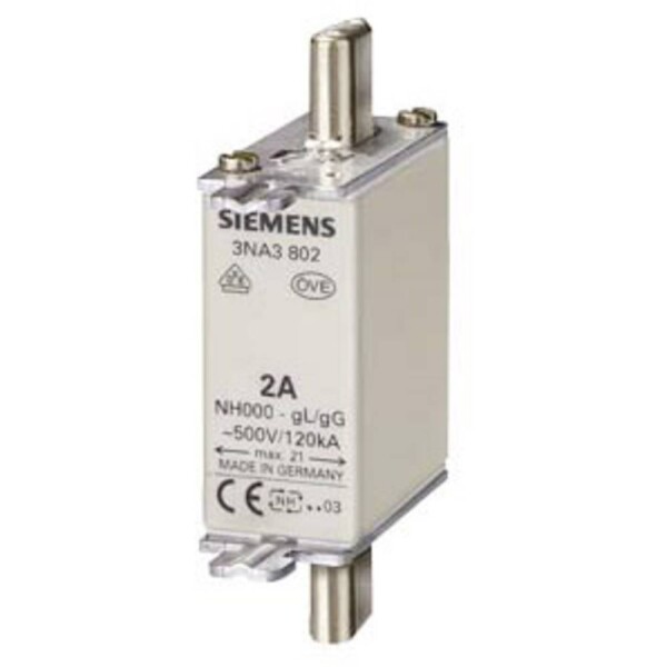 Siemens 3NA3804 sada pojistek Velikost pojistky = 0 4 A 500 V 3 ks