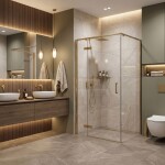 REA - Sprchový kout Bruno 120x90 Brush Gold REA-K3604