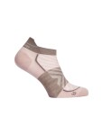 Dámské běžecké merino ponožky ICEBREAKER Wmns Run+ Ultralight Micro, Pink Quartz/Porcini velikost: 38-40 (M)