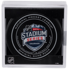 Inglasco / Sherwood Puk Stadium Series 2016 Detroit Red Wings vs Colorado Avalanche Official Game Puck