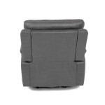 TV a relaxační křeslo s elektrickým ovládáním, potah šedá látka v dekoru vintage, 1 motor 240V