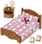 Sylvanian Families Nábytek - dvojlůžko s nočním stolkem