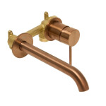 Umyvadlová baterie SAT Aurum včetně podomítkového tělesa broušená rose gold SATBAUR101BRG SATBAUR101BRG