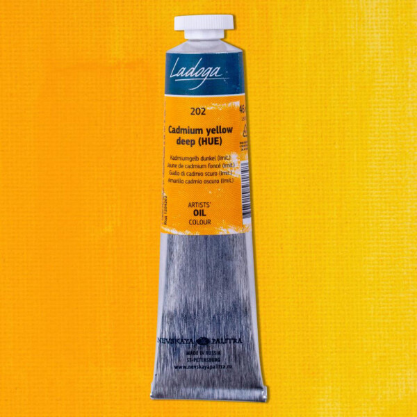 Nevskaya Palitra 1204202 Ladoga oil 46 ml kadmium žluté tmavé imitace 202