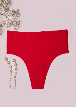 Dámské kalhotky Simple String Maxi červené - Julimex XXL