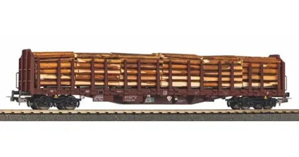 Piko 24610 Klanicový vagón Roos-t642 s nákladem dřeva RSBG