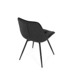 Jídelní židle, černá, látka, HC-T1130 BK2
