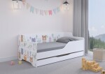 DumDekorace Dětská postel se sovičkou a dalšími zvířátky 160x80 cm