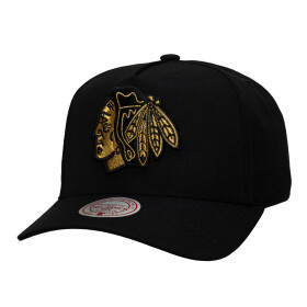 Mitchell & Ness Pánská kšiltovka Chicago Blackhawks NHL Black and Gold Pro Snapback