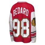Outerstuff Dětské tričko Connor Bedard #98 Chicago Blackhawks NHL Player Polyester Top Velikost: Dětské M (136 – 152)