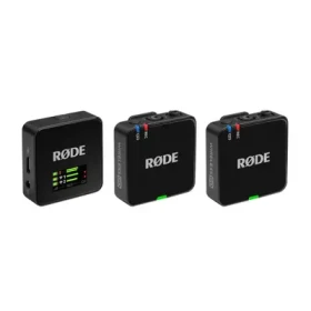 Rozbaleno - Rode Wireless GO Gen 3 černá / bezdrátový mikrofonní systém / 2x vysílač a 1x přijímač / 3.5mm jack / USB-C / rozbaleno (WIGOGEN3.rozbaleno)
