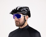 Force Ombro Plus cyklistické brýle bílá/modrá skla