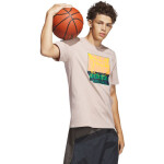 Pánské tričko adidas Chain Net Basketball Graphic Tee IC1863