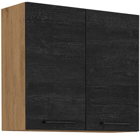 Horní skříňka Vigo 80 G-72 2F Barva korpusu: Dub Lancelot, Barva dvířek: Dark wood