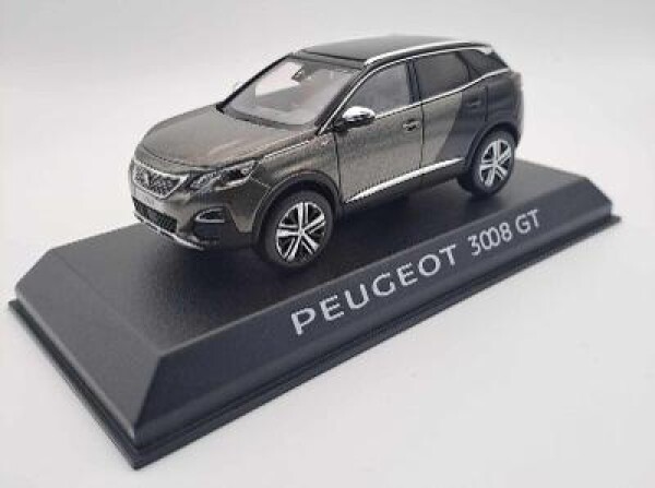 Peugeot 3008 GT - 1:43 - Norev - 2016 - Šedá Amazonit / černá