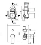 PAFFONI - Tango Sprchová baterie pod omítku s tělesem, pro 2 spotřebiče, chrom TA015CR