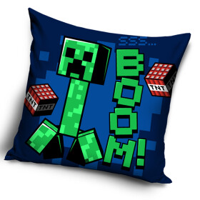 Dětský povlak na polštářek Minecraft Creeper TNT