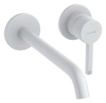 KLUDI - Nova Fonte Umyvadlová baterie pod omítku, 2-otvorová instalace, matná bílá 202455315